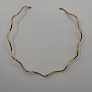 Aro dourado liso banho em ouro 18k